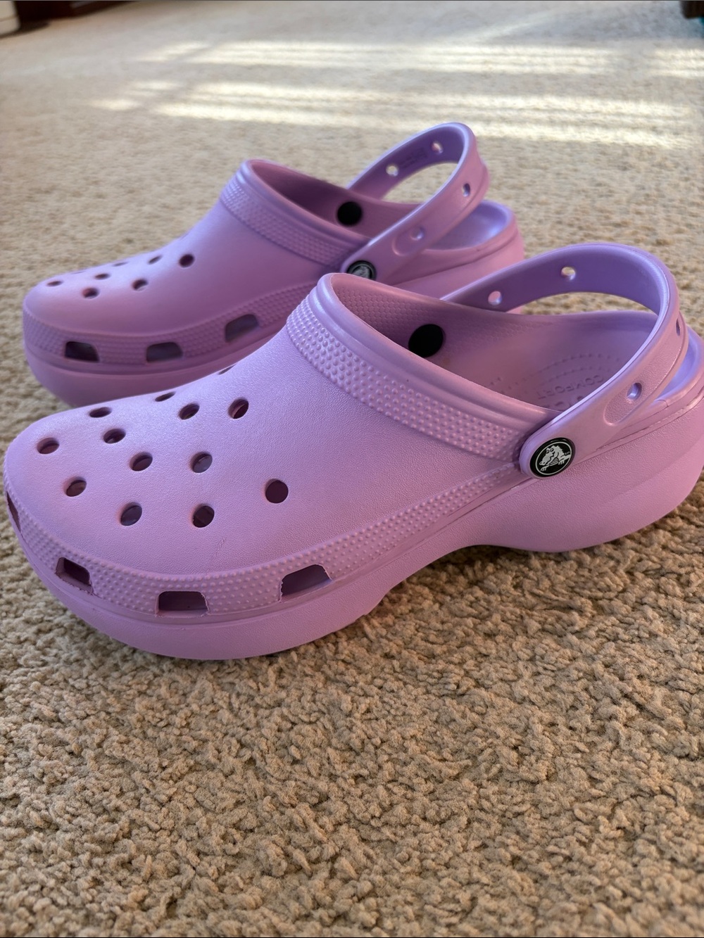 Crocs Women’s Classic Platform Clog Purple Lavender Size 11